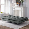 190cm Velvet Fabric Sofa Bed Living Room 3 Seaters Couch Settee Sleeper Recliner