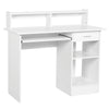 UK Adjustable 1 Drawer Shelf Computer Desk Keyboard MDF PC Table Black/White