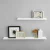 WOODEN FLOATING SHELF SHELVES KIT WALL MOUNTED DISPLAY UNIT HOME OFFICE BATHROOM