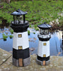 SOLAR POWERED LIGHTHOUSE ROTATING LED GARDEN LIGHT HOUSE DECOR