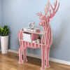 Home Elk Shape Bookshelf Wood Freestanding Display Shelf Organiser Storage Rack