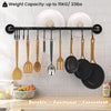 Kitchen Utensil Hanging Rail Rack Wall Mounted Organiser Stainless Steel Holder