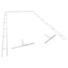 Wedding Arch Stand Heavy Duty Metal Backdrop Frame Venue Decoration Square 2x3m