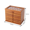 Retro Wooden Jewellery Box Vintage Trinket Chest Large Storage Drawers Cabinet