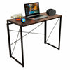 Folding Computer Desk Wooden Foldable Study Table Laptop PC Table Home Office
