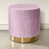 Velvet Pouffe Footstool Dressing Table Chair Padded Make-Up Stools Kids Seats UK