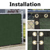 190gsm Privacy Screen Netting Garden Screening Windbreak Fencing 95% Shade Net