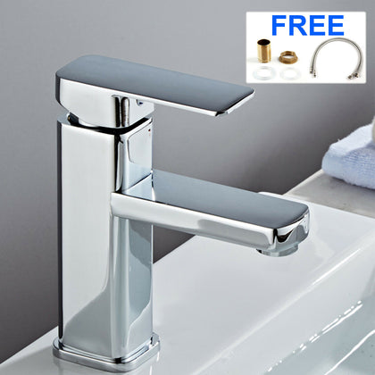 Bathroom Taps Mixer Basin Tap Chrome Wash Sink Mono Lever Modern High Quality