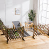 Expanding Portable Wooden Dog Fence Screen Puppy Pet Freestanding Trellis Gate
