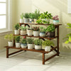 Large Ladder Flower Shelf 10~20 Pots Display Rack 3 Tier Plant Stand Home Art De