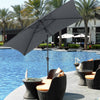 Rectangle Garden Patio Sun Parasol Outdoor Sunshade Umbrella Crank Tilt 3M