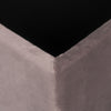 Ottoman Storage Velvet+MDF Toy Box Pouffe Seat Foot Stool With lid grey/pink