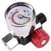 1/4" Air Regulator Valve Tool Mini Nozzle Tail Pressure Gauge For Spray-Gun