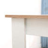Modern Wooden Dining Table Pine Solid Kitchen Home Furniture Oak&White