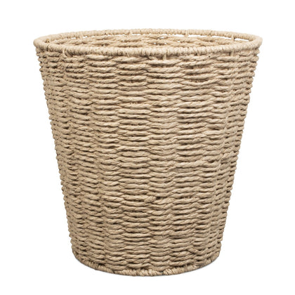 Round Waste Paper Basket Bin - Rubbish Bin for Bedroom, Bathroom, Office