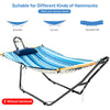 Hammock Sun Lounger Bed Stand Outdoor Patio Swing Steel Frame Hanging Hooks