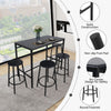 Modern 2/4 Seat Dining Table and Chairs Set Metal Wood Kitchen Home Restaurant