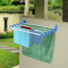 Aluminium Wall Mounted Extendable Folding Laundry Clothes Airer Dryer Rack