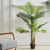 Realistic Faux Palm Tree Artificial Plant Tropical Potted In/Outdoor Home Office