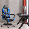 Racing Chair Home Office Gaming Chair Computer Desk PC Swivel Seat with Footrest