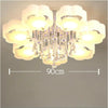LED Crystal Ceiling Light Colour Changing Chandelier Pendant Lamp with Remote