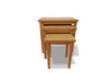 Nest of 3 Tables Nesting Coffee Side Table Wooden White Pine Space Saving Table