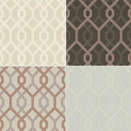 AS Creation Diamond Jewel Geometric Wallpaper Geo Glitter Trellis Metallic Vinyl