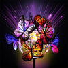 Set of 4 Solar Power LED Butterfly Stake Lights Garden Lights Outdoor Lawn Lamp