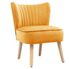 Scallop Back Armchair Lotus Petal Tub Seat Lounge Occasional Accent Sofa Chair