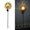 Solar Powered Sun/Moon/Flame LED Stake Light Ground Garden Lawn Outdoor Lamp NEW