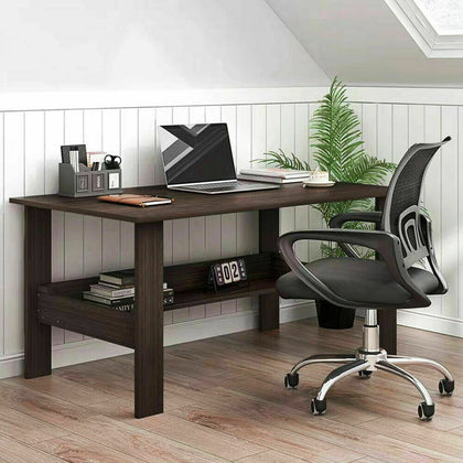 Game Computer Desk with Book Shelves Laptop Student Study PC Table Workstation