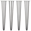 4x Premium Metal Hairpin Table Legs + Free Screws Guide+Floor Protector Feet Cap