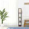 Wooden Shelf Floor Standard Lamp Lounge Reading Light 4 Tiered Shelving Home