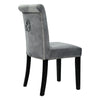 Velvet Knocker Ring Dining Chair Studded Button Back Chair Bedroom Kitchen 1pcs