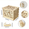 Wooden Wedding Card Post Receiving Box Wishes Wishing Gift Collection with Lock