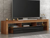 200cm RGB Moern Furniture TV Unit Cabinet Stand Doors LED Light With Drawer UK