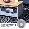 Coffee Table w/ Open Display Wood Effect Tabletop Retro Rustic Style Chic