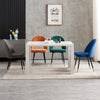 2 4 6 Dining Chairs Velvet Padded Seat Metal Legs Kitchen Dining Room