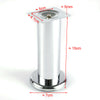 4x Brushed Chrome Coffee Table Desk Stand 6-15cm Cabinet Furniture Leg Sofa Feet