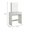 Modern Dressing Table Sliding Mirror Makeup Jewelry Desk w/ Shelf&Drawer Bedroom