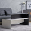 Rectangle Coffee Tea Table Modern Living Room Wooden Sofa Side Table With Shelf