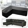 Waterproof Rattan Corner Furniture Cover Garden Outdoor Sofa Protect L Shape UK