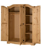 Corona Wardrobe 3 Door Arch Top Mexican Bedroom Solid Pine by Mercers Furniture