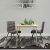 1x Dining Chairs Living Room Chairs with velvet +metal Counter Chairs dark grey