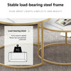 Marble Vein Round Coffee Tables Sofa Side Nested End Tables Living Room Home UK~