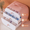 3 Tier Drawer Storage Box Portable Underwear Bra Socks Tidy Divider Jewelry Case