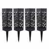 Solar Powered Garden Post Lights Waterproof LED Outdoor Yard Path Lighting UK