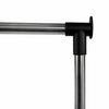 Double Rail Clothes Hanging Display Stand Shoes Rack With Wheels Adjustable UK