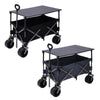 Outdoor Camping Trolley Wheelbarrow Folding Pull Along Wagon Truck Beach Fishing