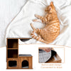 Multi-Level Cat House Cat Condo Tree Kitty Climbing Tower W/Sisal Scratching Mat